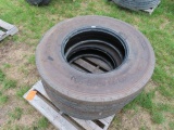(2) Ameri Steel 11R 22.5 Tires