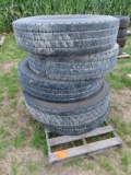(5) 11R 24.5 Tires
