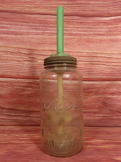 Kerr Half gal Fruit Jar Butter Churn