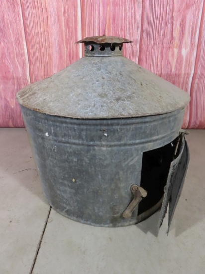 Galvinized Metal Chicken Brooder