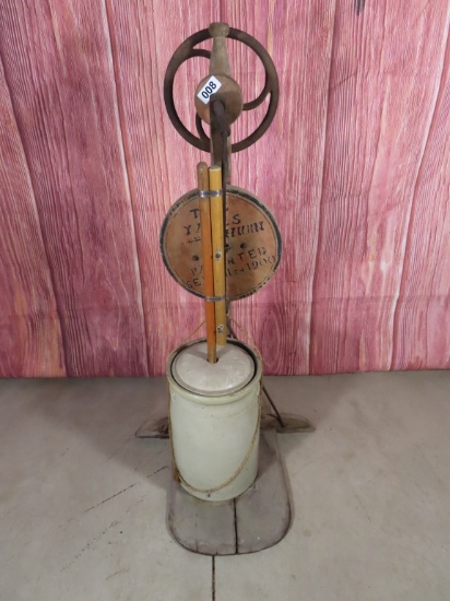 The Yates Hand Crank Butter Churn