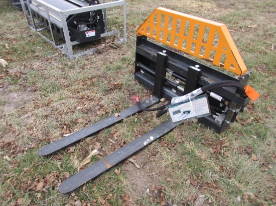 Wolverine Quick Attach Hyd. Slide Pallet Forks - 48"