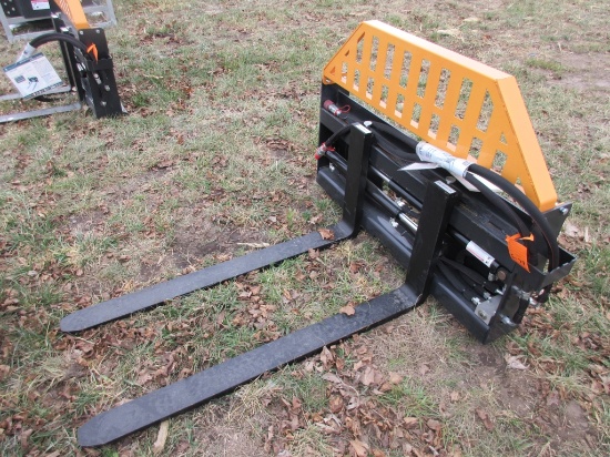 Wolverine Quick Attach Hyd. Slide Pallet Forks - 48"