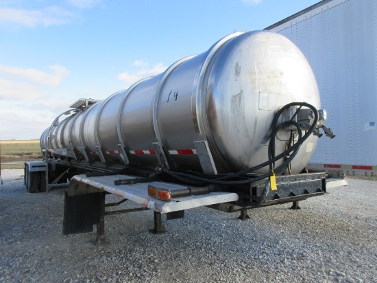 1981 Brenner Tanker Semi Trailer
