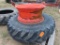 (2) Kubota Tractor Rims with 18.4 34 Tire