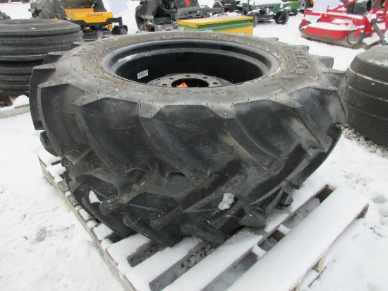 (2) 12.4-24 Wheels and Tires - NEW