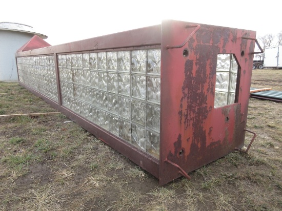 Steel and Glass Block Marquee Tower