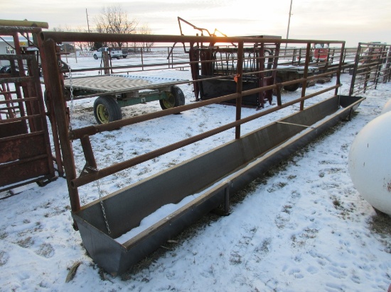 Texas Built 20' Free Standing Panel with Feed Bunk