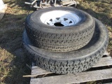 Semi Truck and Trailer Spare Tire