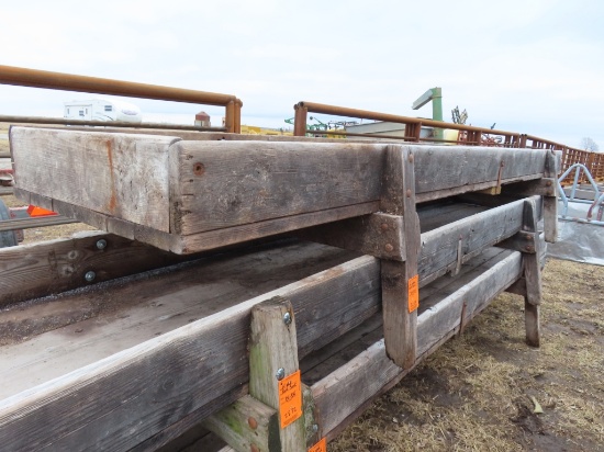14' Wooden Feed Bunk