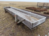 20' Wooden Feed Bunk