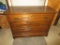 3 Drawer Oak Spoon Carved Dresser