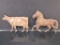 Cow and Horse Weathervane Mascots
