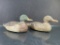 Lot of (2) Machine Made Wooden Duck Decoys