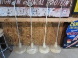(4) Porc. Hanging Industrial  Light Fixtures