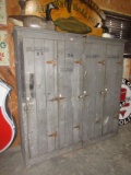 Wooden 4 Door RR Locker Cabinet
