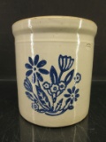 Half gal Buckeye Pottery Flowers Crock