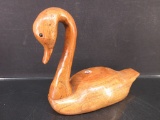 Liverpool, IL Hand Carved Swan Carving