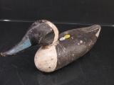 Carved IL River Wooden Duck Decoy-Dodge/Wilcoxen