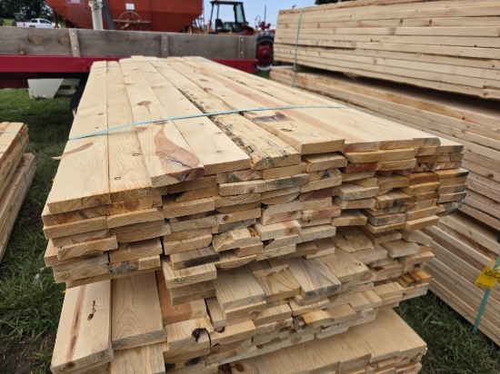 96 Pine 1x4x8 Boards