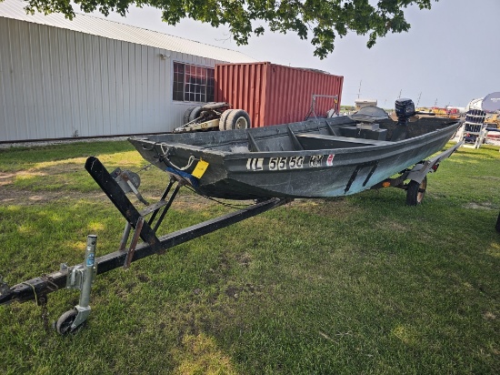 16-Foot Jon Boat With Trailer