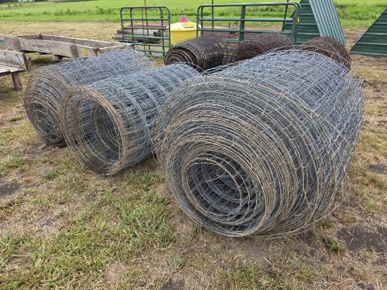 Lot Of Three Rolls Of Woven Wire