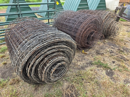 Three Rolls Of Woven Wire