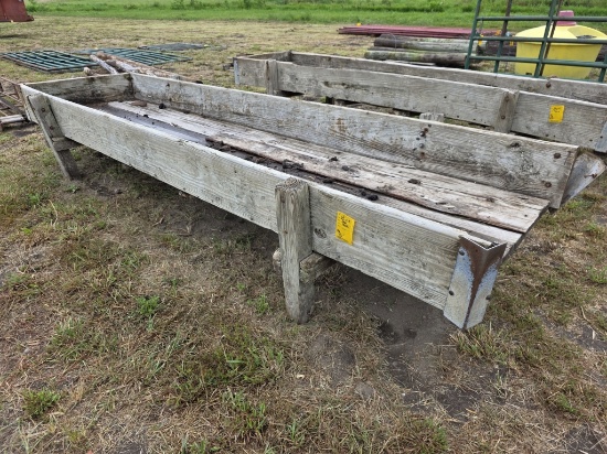 12-Foot Wooden Feed Bunk