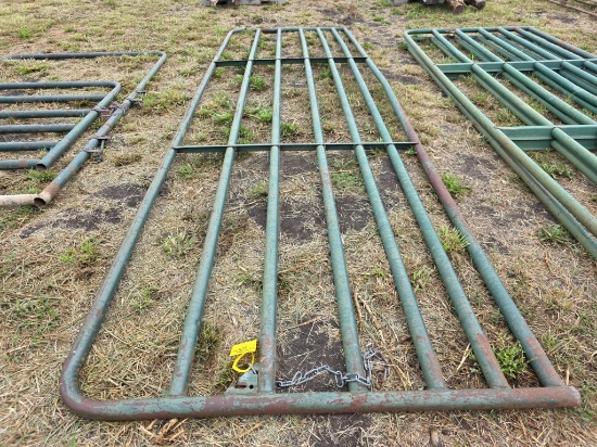14-Foot Green Pipe Gate