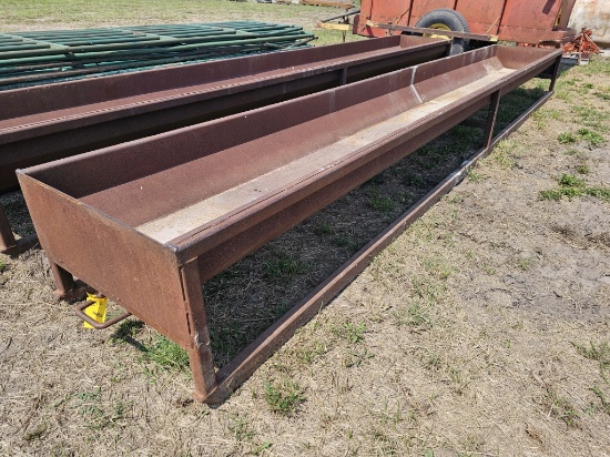 20-Foot Heavy-Duty Livestock Feed Bunk