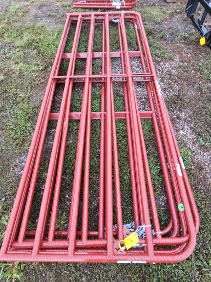 Lot of (5) New, Unused 10-Foot Pipe Gates