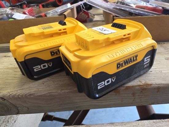 Lot Of Two DeWalt 20-Volt Batteries