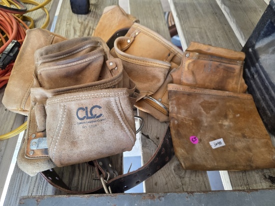 Leather Tool Pouches And Belts