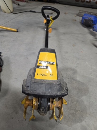Yardworks 20-Volt Garden Tiller