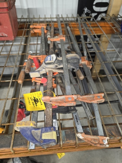 Large Lot Of Bar Clamps