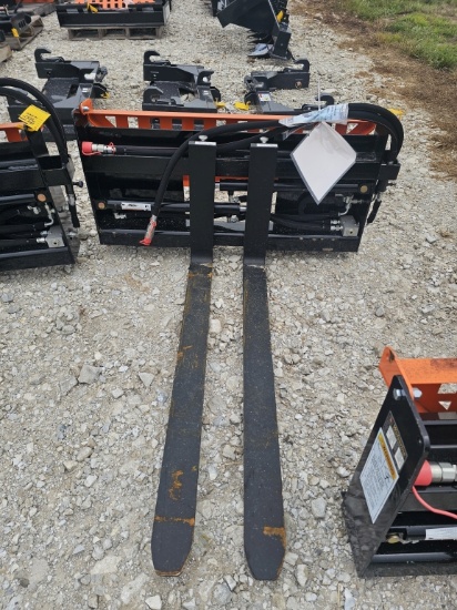 Quick-Attach Skid Steer Hydraulic Forks