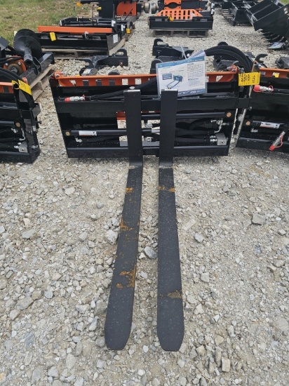 Quick-Attach Skid Steer Hydraulic Forks