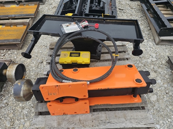 Quick-Attach Skid Steer Post Driver