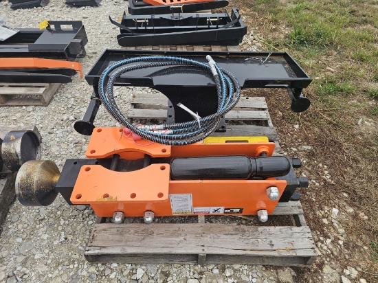 Quick-Attach Skid Steer Post Driver