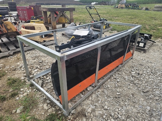 Quick-Attach Skid Steer Snow Push Blade