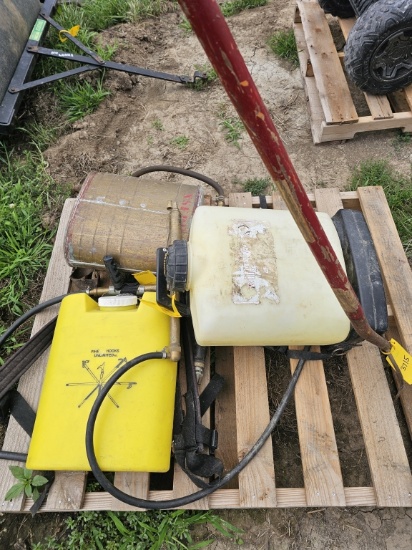 Lot of (3) Fire Extinguishers And Pitchfork