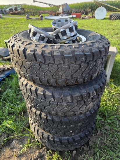 Lot of (4) 8-Bolt Wheels And Tires