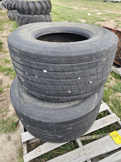 Lot Of (2) 435/50R19.5 Tires