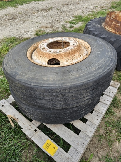 Lot Of (2) 11R22.5 Tires