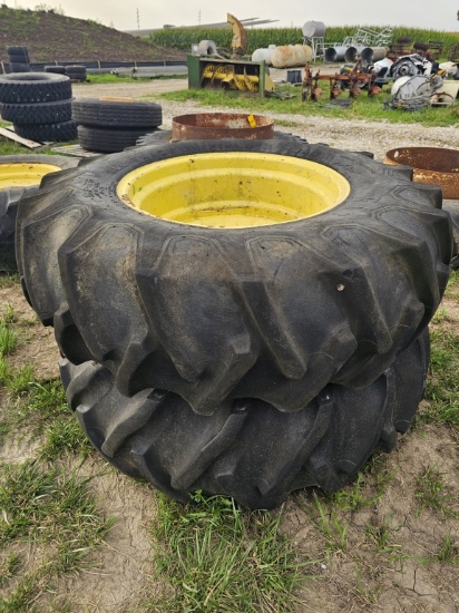 Lot Of (2) 16.9-26 Rims And Tires