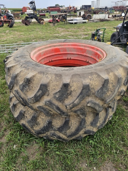 Lot of (2) 18.4-38 Tires And Rims