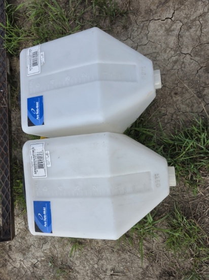 Lot of (2) 5-Gallon Cone-Bottom Tanks