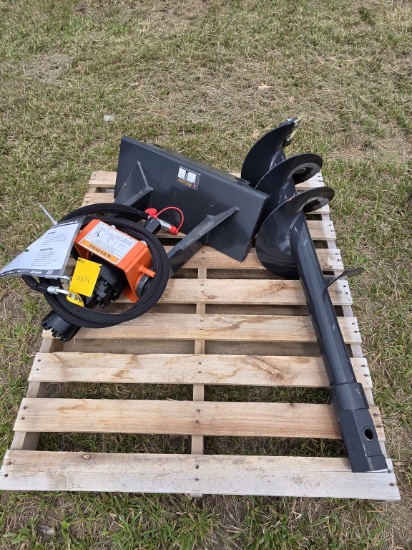 Mini Skid Steer Auger Drive And Bit Set