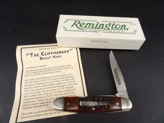 Remington Bullet Knife - The Cliffhanger - 2 Blades - 3-5/8"