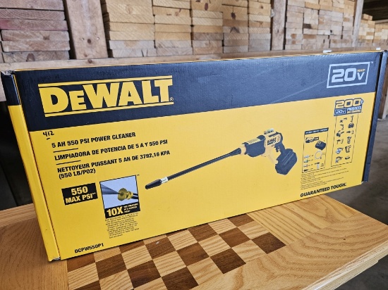 DEWALT 20V MAX 550 PSI Cordless Power Cleaner Kit (Model DCPW550P1)